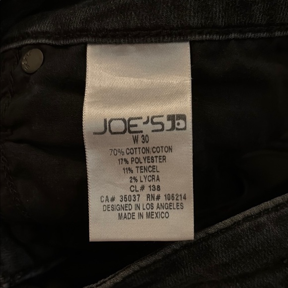 Joes Jeans Women 30 Black The Skinny Normcore Rocker Preppy Stretch Denim Casual - Picture 4 of 5